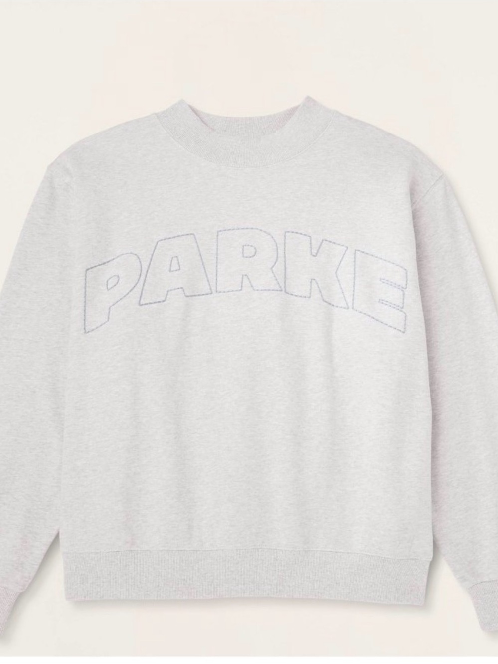 NWT- PARKE X Target Collab Gray Mock neck sweatshirt L/XL